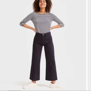 Everlane Wide Leg Crop Navy